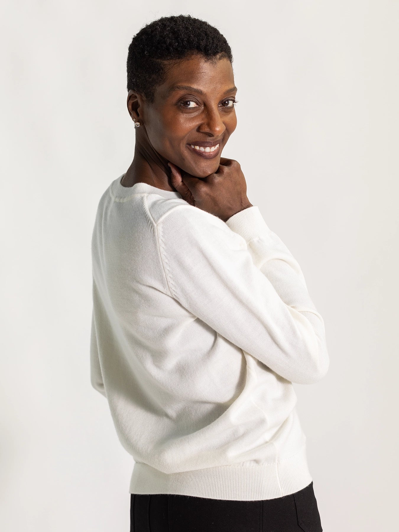 WENDY sweater White - Lesley Evers - aldena - aldina - Best Seller