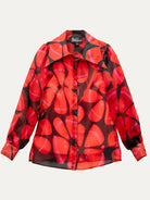 WHITNEY blouse Anemone Red - Lesley Evers-anemone-anenome-blouse