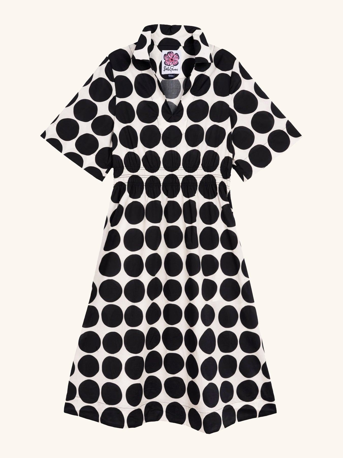 WILLA dress Black Dots - Lesley Evers-Dress-new-Shop