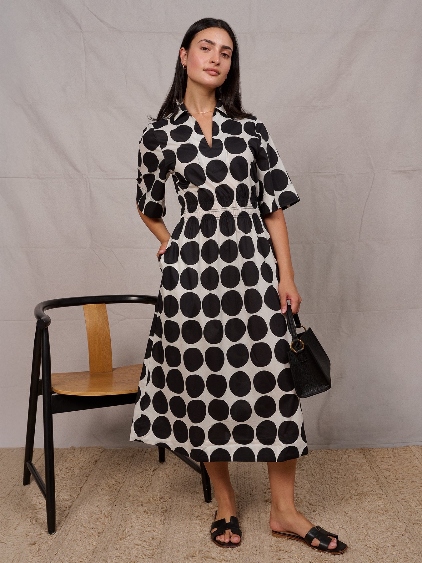 WILLA dress Black Dots - Lesley Evers - Dress - new - Shop