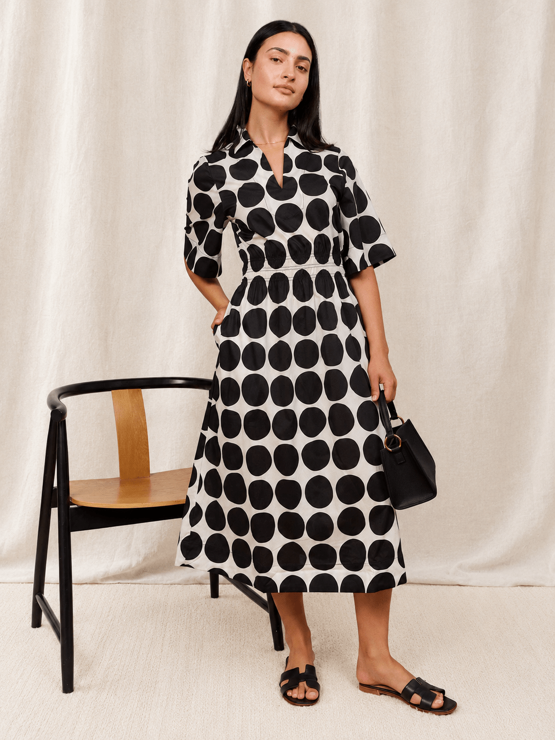 WILLA dress Black Dots - Lesley Evers - Dress - new - Shop
