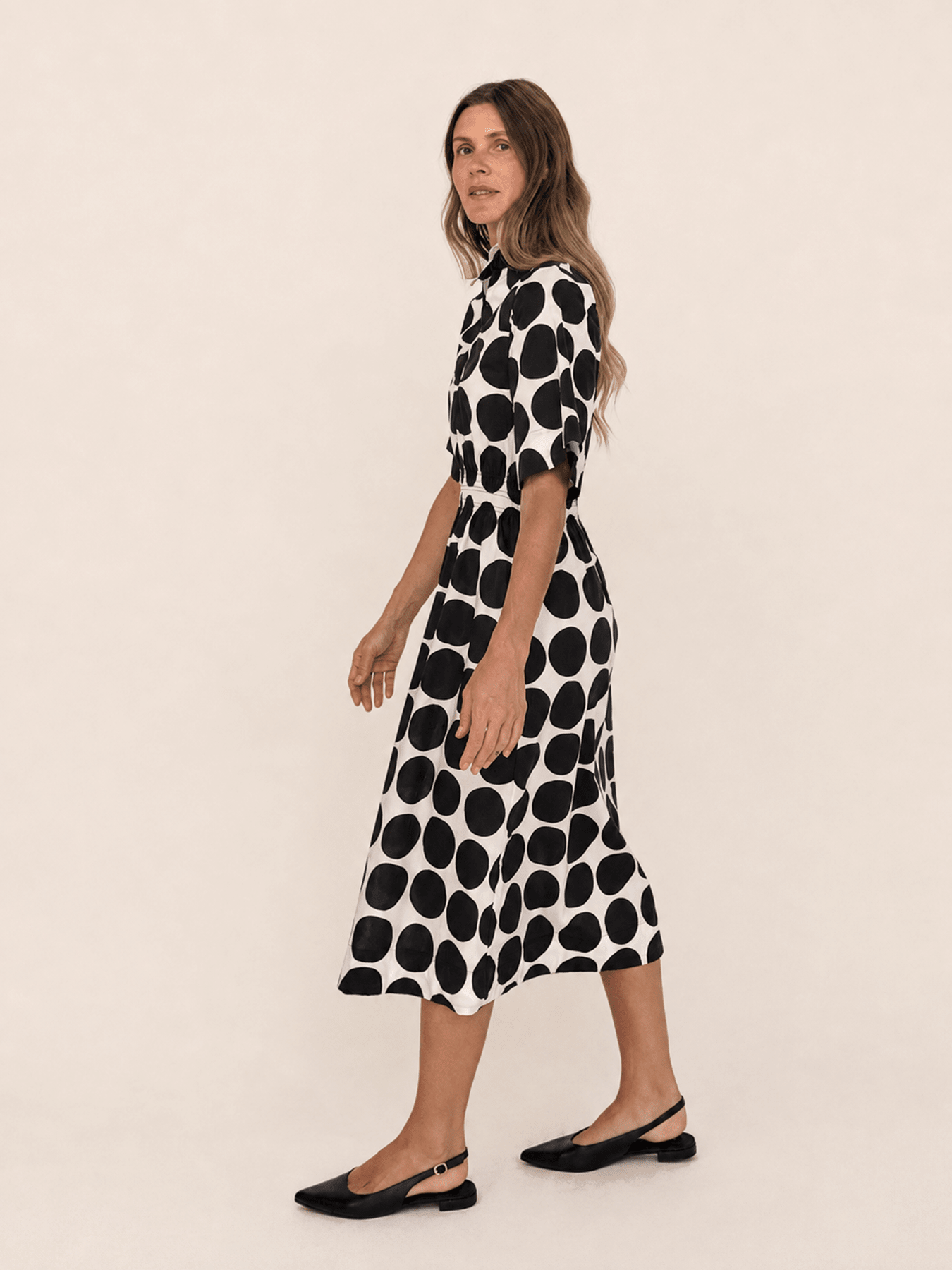 WILLA dress Black Dots - Lesley Evers-Dress-new-Shop