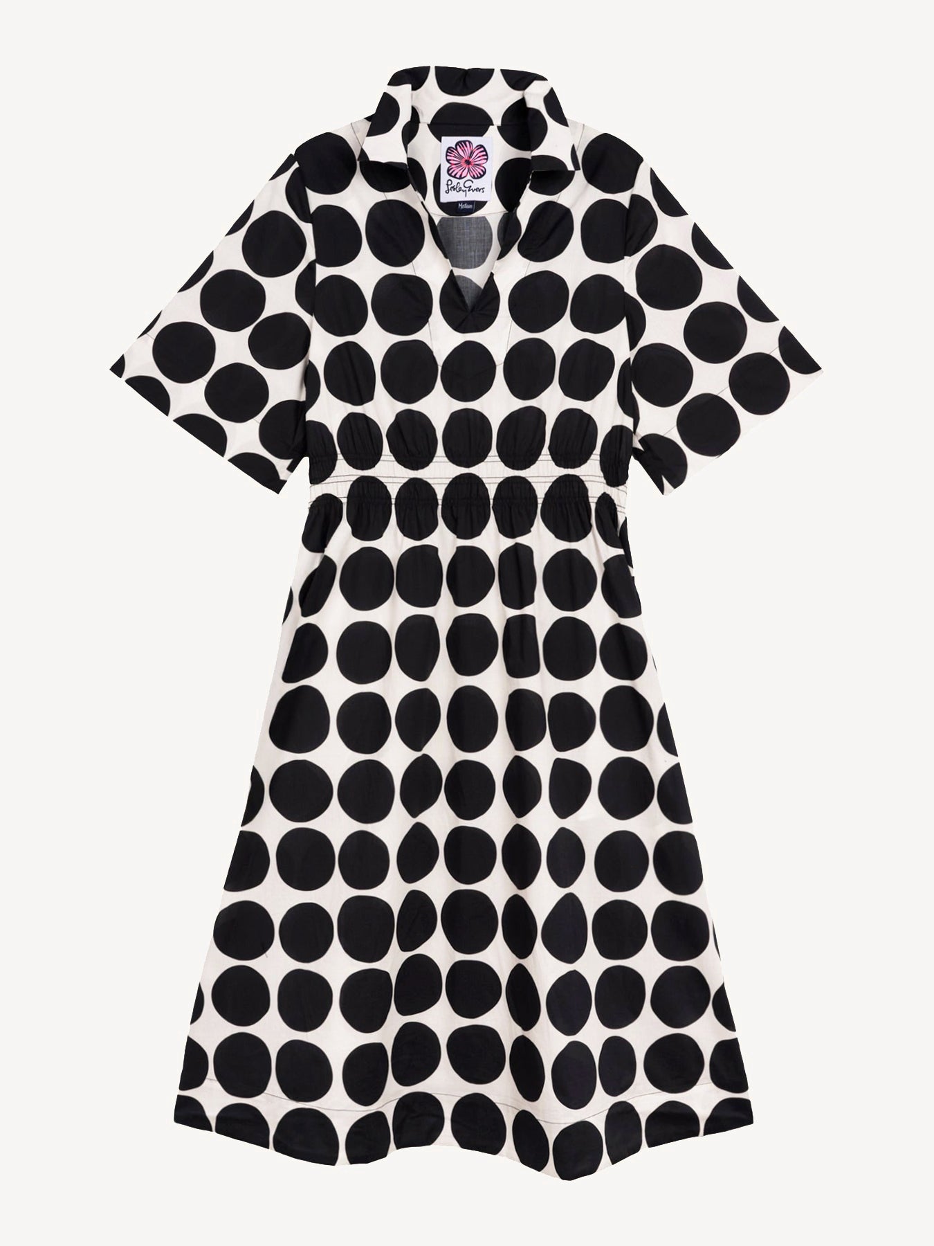 WILLA dress Black Dots - Lesley Evers-Dress-new-Shop