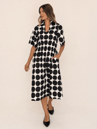 WILLA dress Black Dots - Lesley Evers-Dress-new-Shop