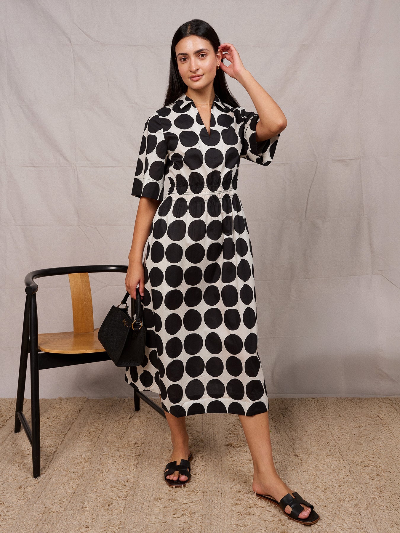 WILLA dress Black Dots - Lesley Evers - Dress - new - Shop