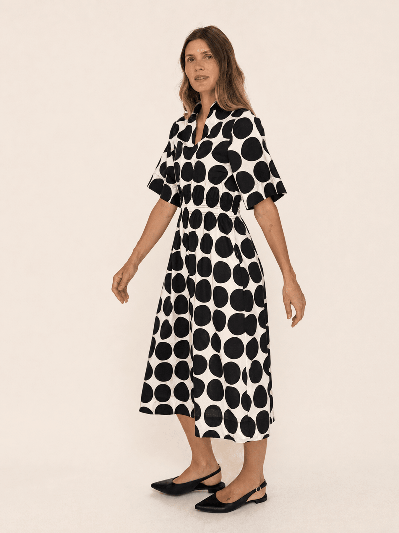 WILLA dress Black Dots - Lesley Evers-Dress-new-Shop