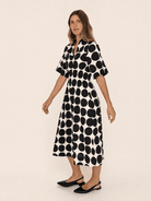 WILLA dress Black Dots - Lesley Evers-Dress-new-Shop
