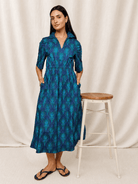 WILLA dress Peacock Feather - Lesley Evers - Dress - formal - Shop