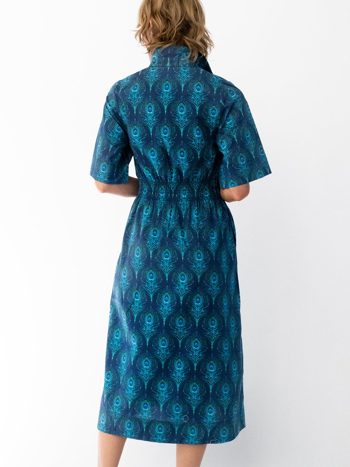 WILLA dress Peacock Feather - Lesley Evers-Dress-formal-Shop