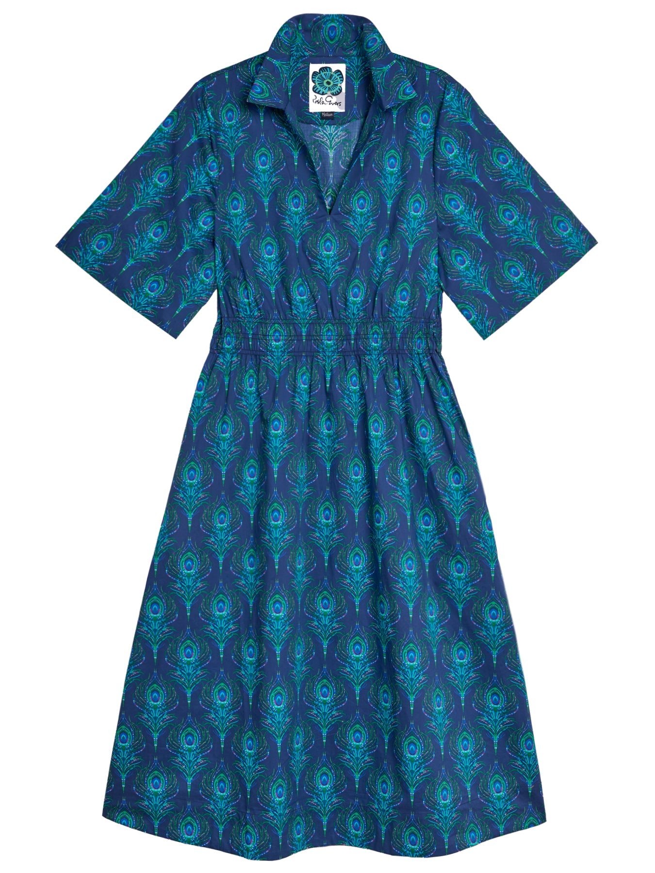 WILLA dress Peacock Feather - Lesley Evers - Dress - formal - Shop