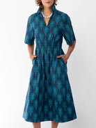 WILLA dress Peacock Feather - Lesley Evers-Dress-formal-Shop