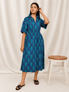 WILLA dress Peacock Feather - Lesley Evers - Dress - formal - Shop