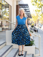 YVETTE pleated skirt Blossom Breeze Blue - Lesley Evers - Bottoms - Shop - Shop/All Products