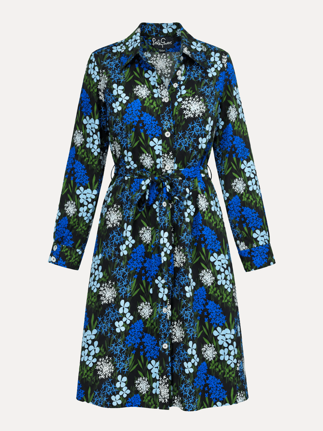 ZELDA dress Alpine Meadow Navy - Lesley Evers-Dress-Knee Length Dress-Shop