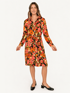 ZELDA dress Plum Blossom Sunset - Lesley Evers-Dress-Knee Length Dress-Shop