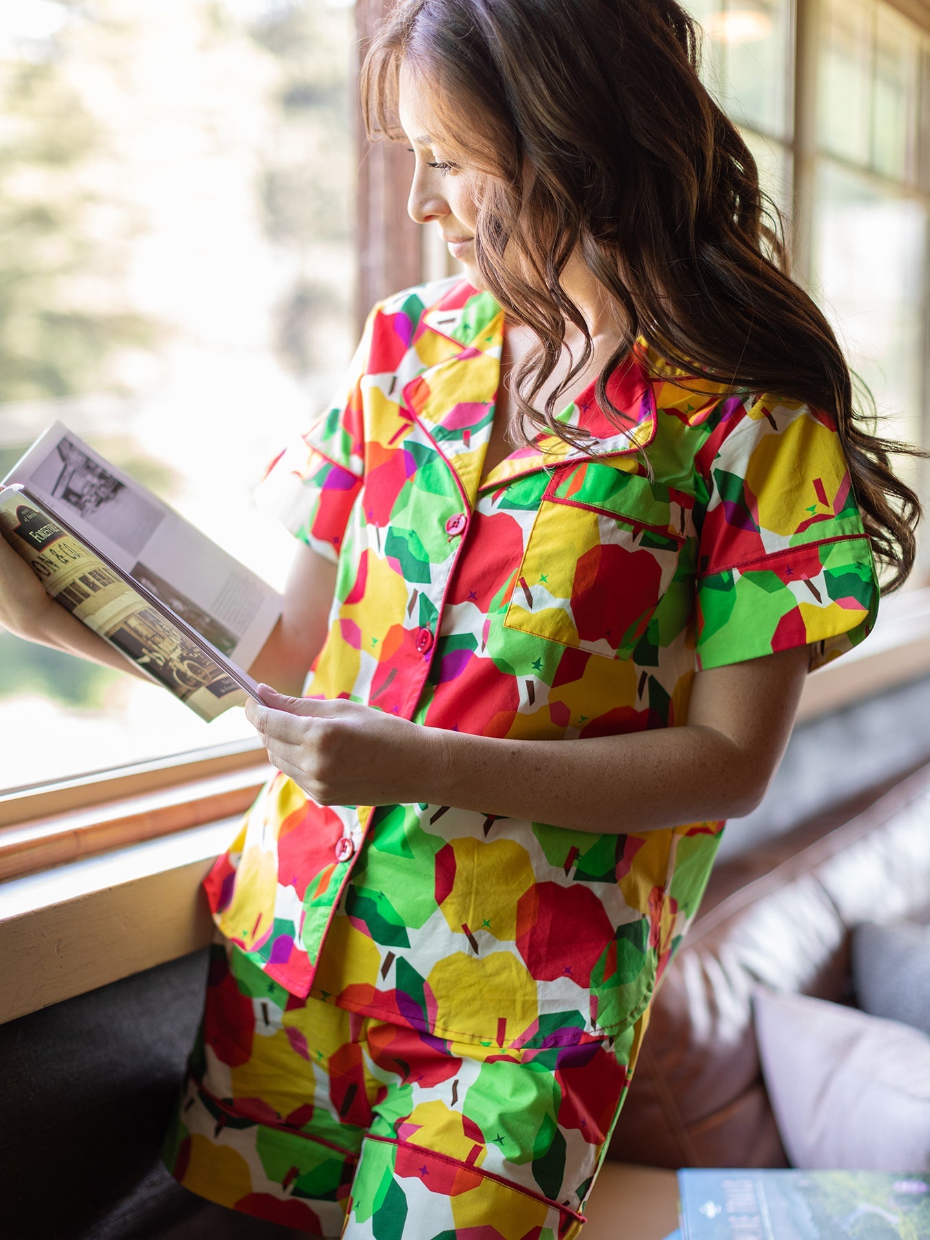 ZOEY pajama set Apples – Lesley Evers