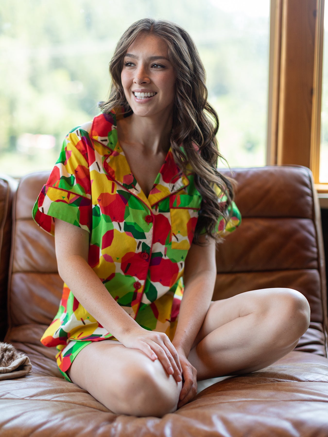 ZOEY pajama set Apples – Lesley Evers