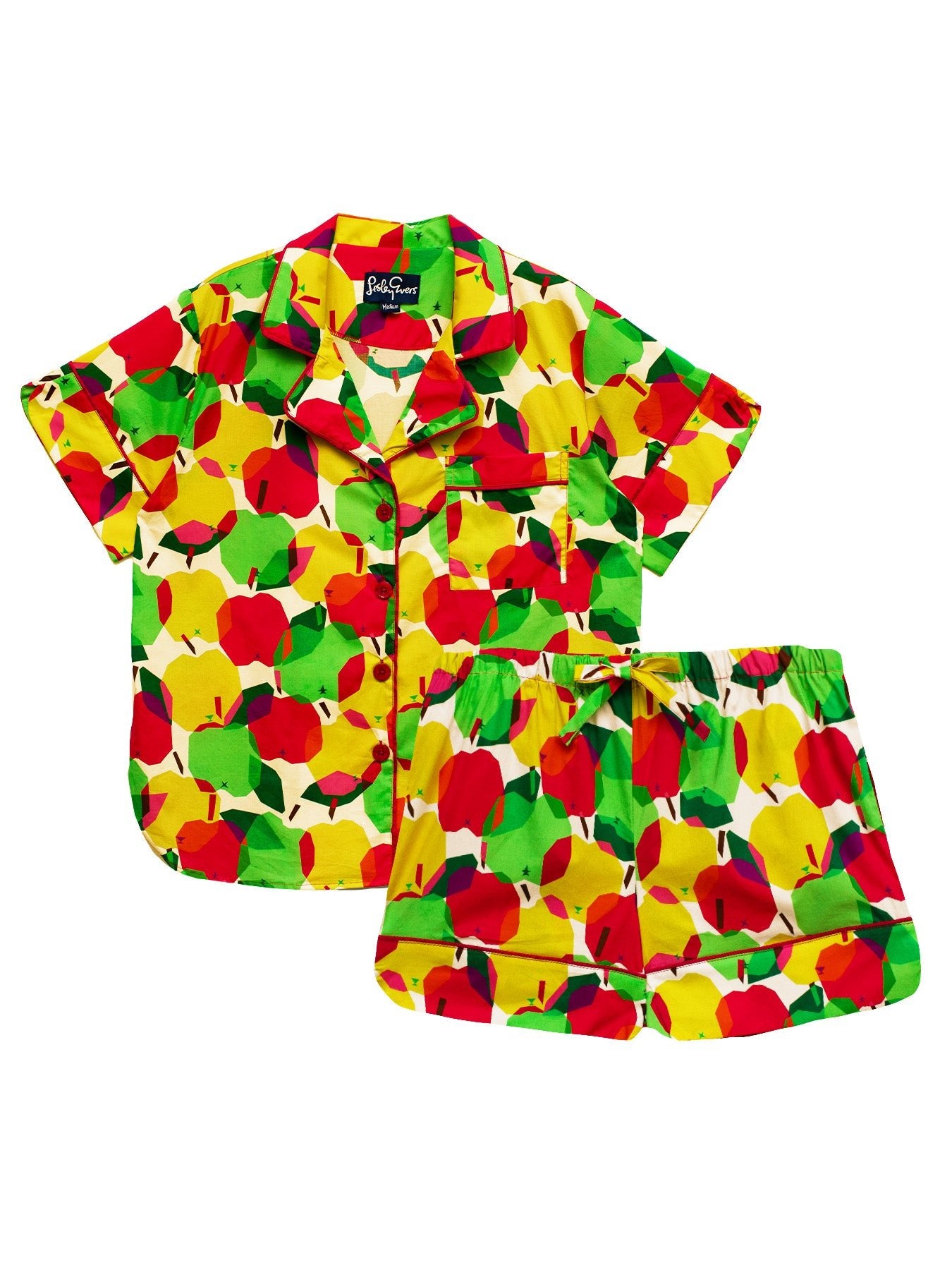 ZOEY pajama set Apples - Lesley Evers - cotton PJs - lounge - pajama set