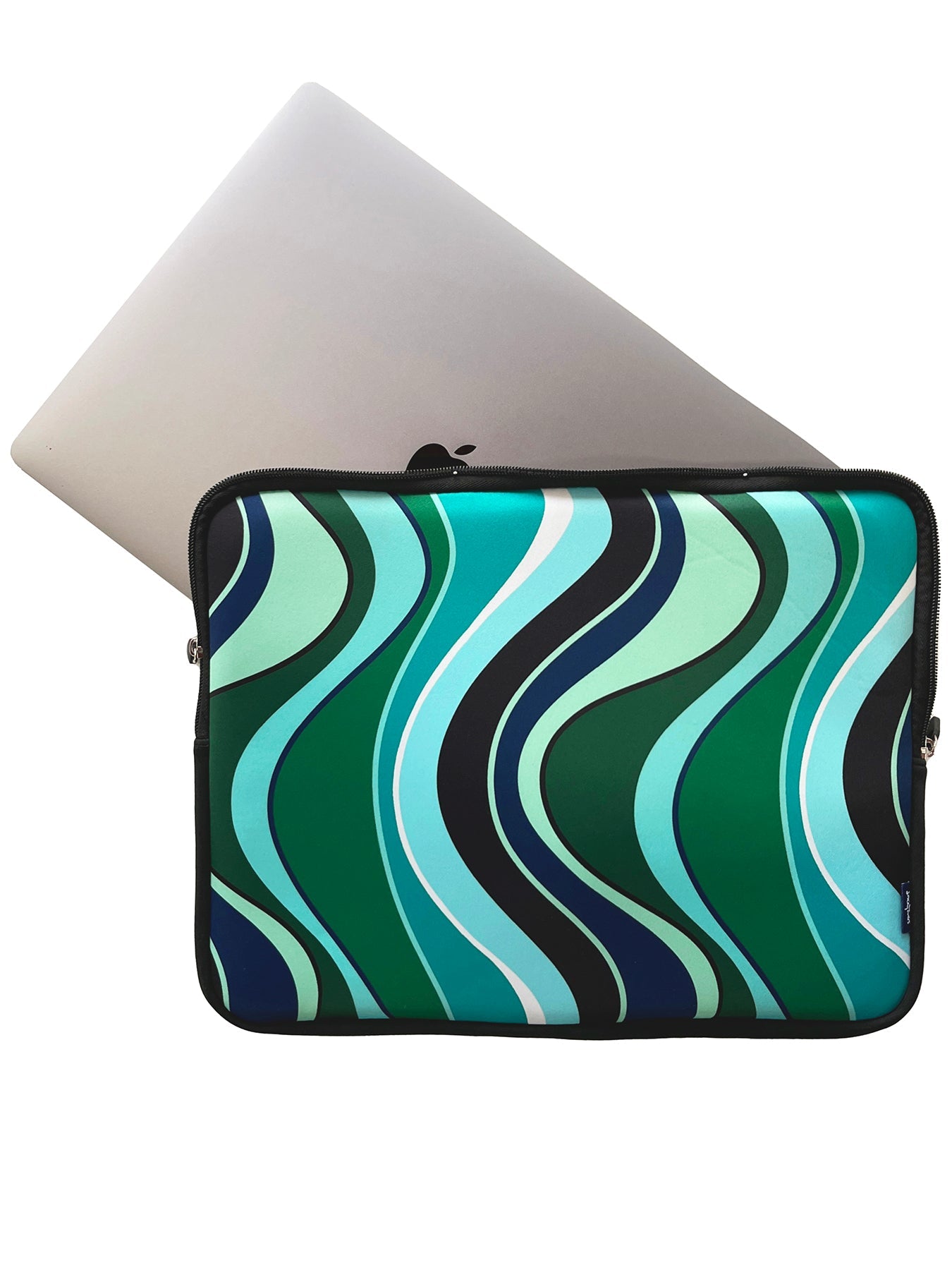 14"-16" Laptop Case Green Wave - Lesley Evers-case-green wave-laptop