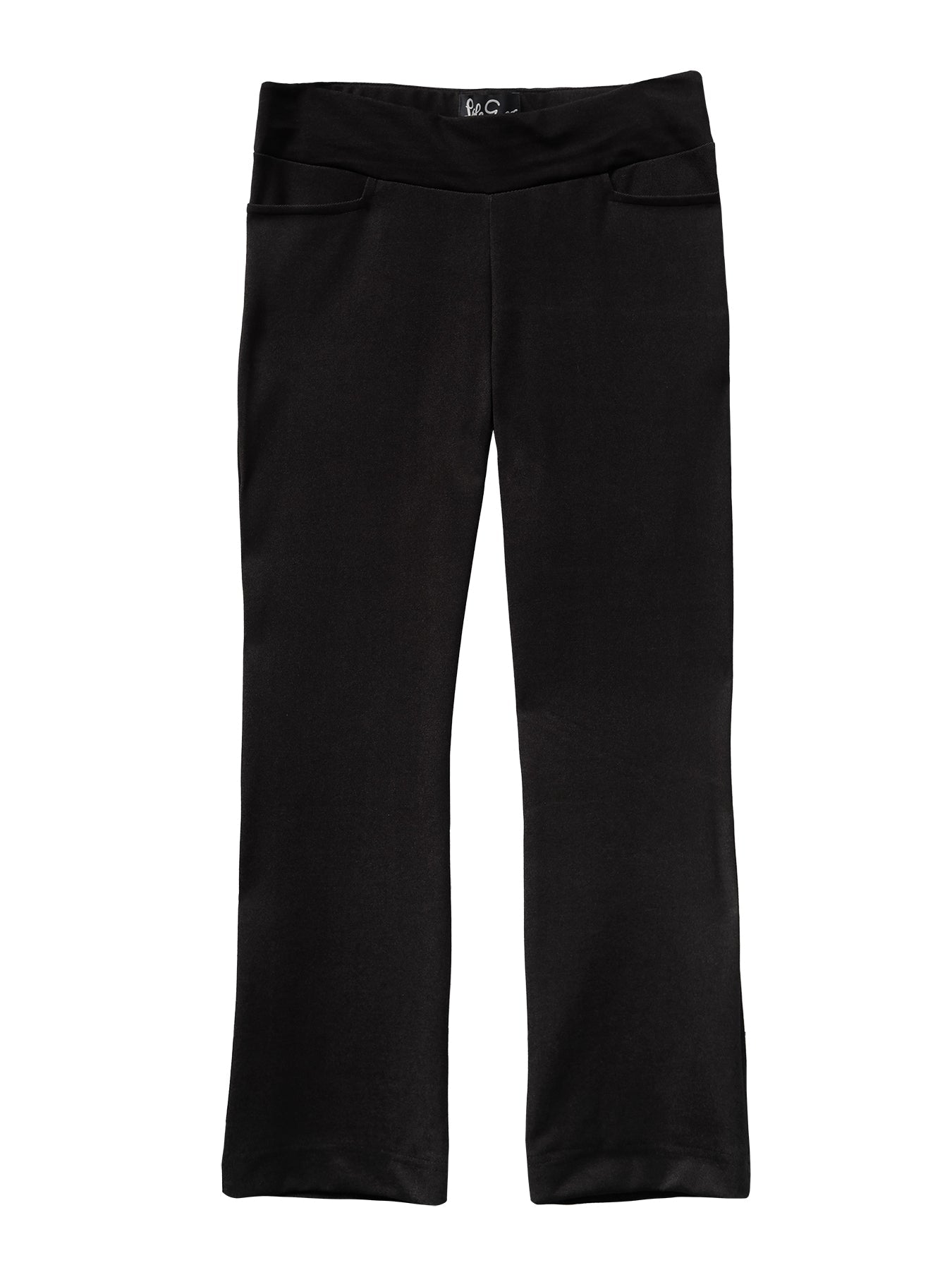 AUDREY pant Black Solid Knit – Lesley Evers - Main Image