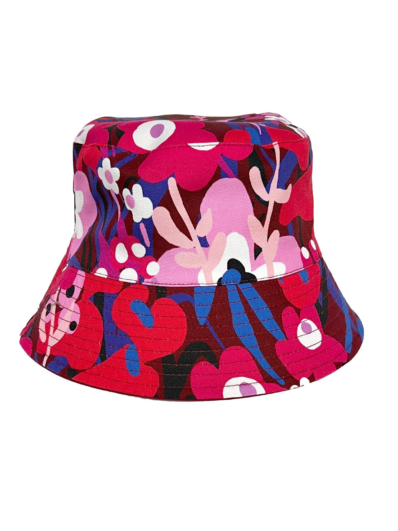 BERTA bucket hat Garden Oasis Pink - Lesley Evers-Best Seller-bucket hat-garden oasis