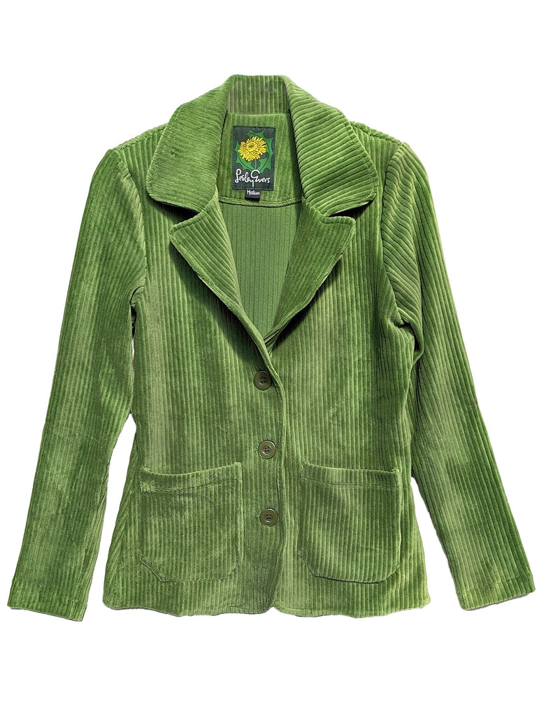 BLAIR blazer Leaf Green - Lesley Evers-blazer-corduroy-Green