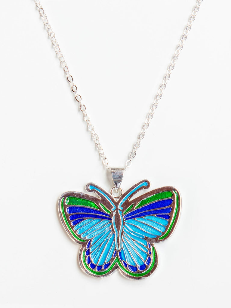 Blue Butterfly necklace - Lesley Evers-Accessories-accessory-Shop
