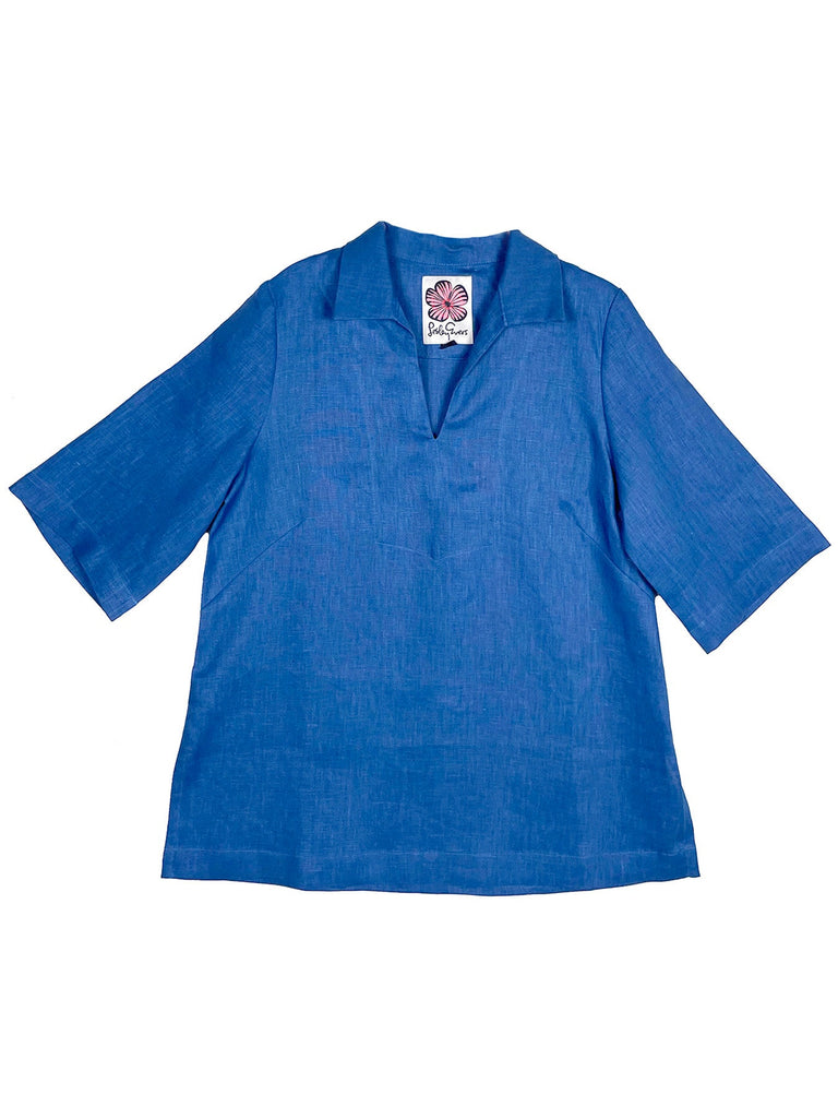 BROOKLYN Blue Linen - Lesley Evers-Best Seller-Shop-Shop/All Products
