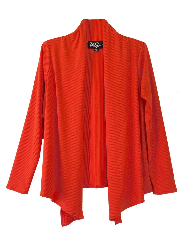 CARLY Red-Orange Rib - Lesley Evers-Best Seller-Shop-Shop/All Products