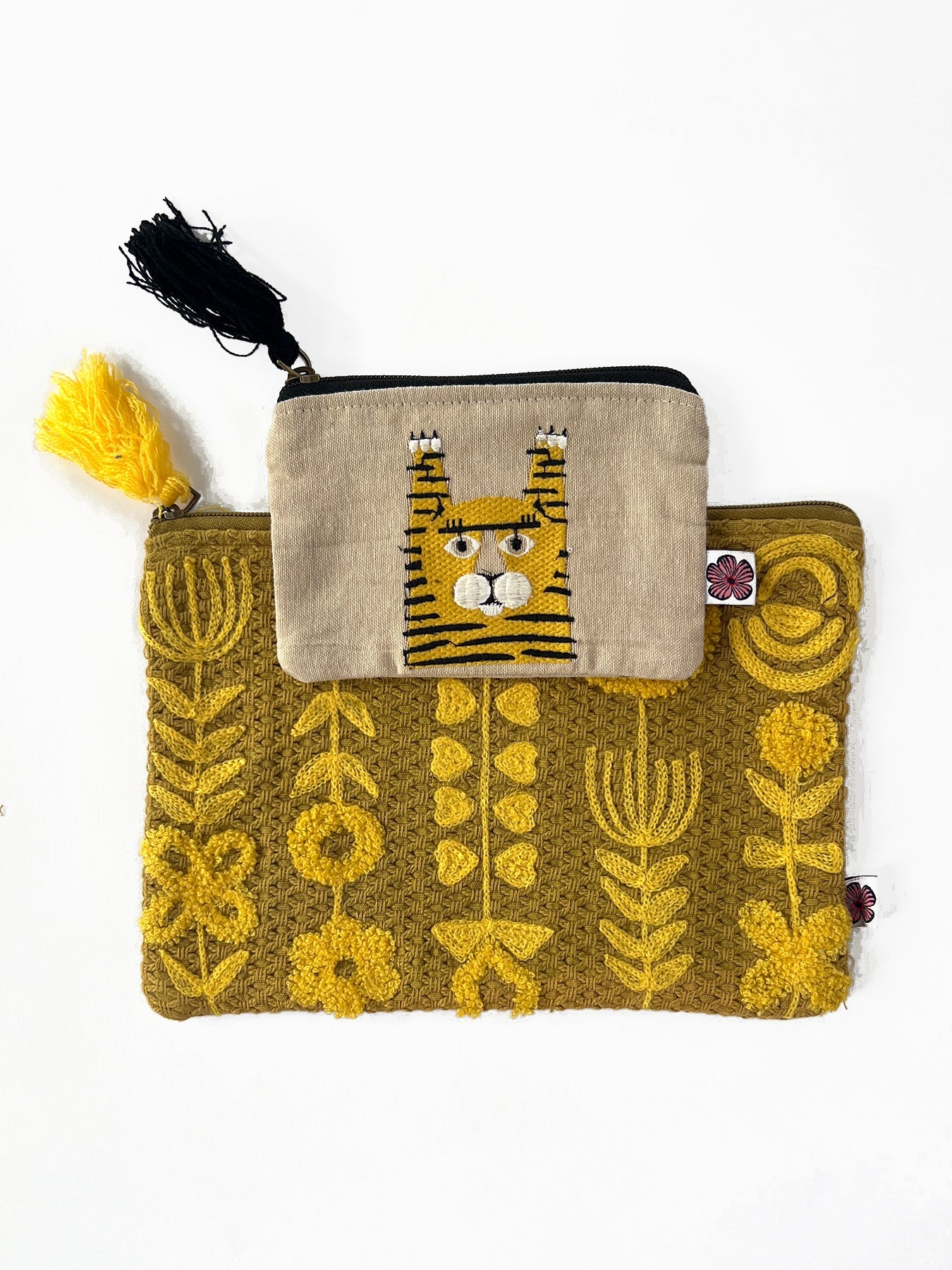 Cat pouch SET - Lesley Evers-Accessories-gifts under $75-Pink