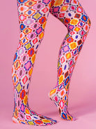 COCO tights Gems Pink - Lesley Evers-ARDEN-Blue-blue dress