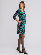 DAPHNE embroidered - Lesley Evers-ARDEN-Black-Dress