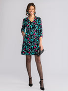 DAPHNE embroidered - Lesley Evers-ARDEN-Black-Dress