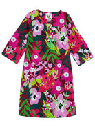 ELLIE dress Garden Oasis Pink and Green - Lesley Evers-Dress-Floral Dress-garden oasis