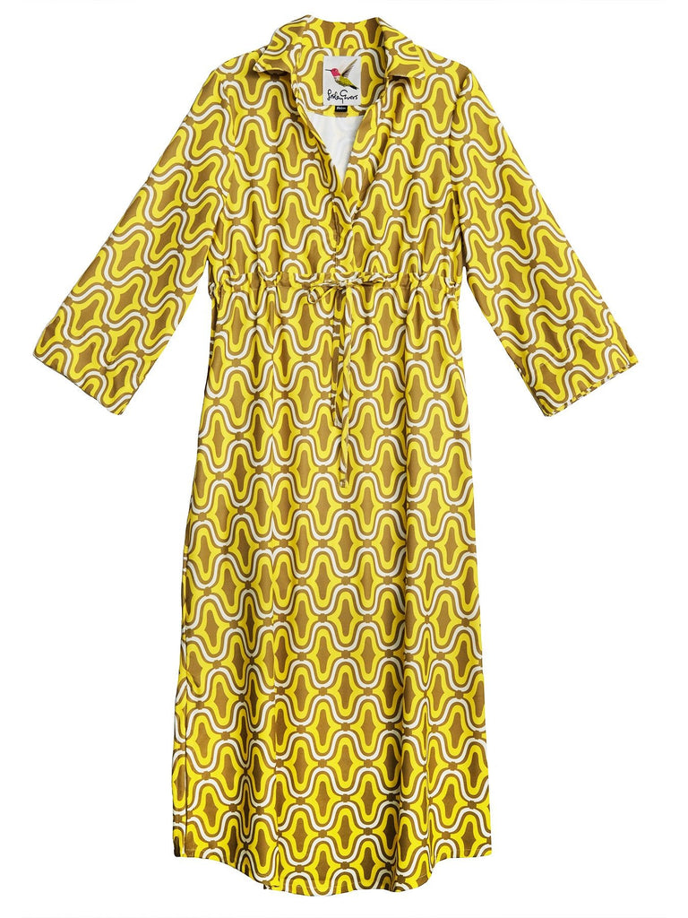 ELOISE dress Waterloo Yellow - Lesley Evers-Dress-Shop/Dresses-spring dress