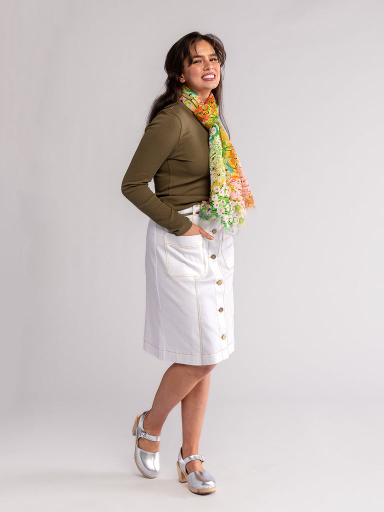 ESME silk scarf Garden Flowers - Lesley Evers-Accessories-BF200-esme