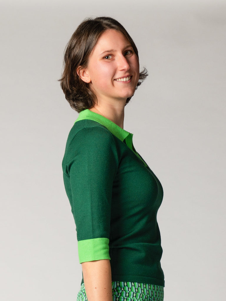 GAELLE knit top Green - Lesley Evers-Imogen green 1-imogen green capsule-knit