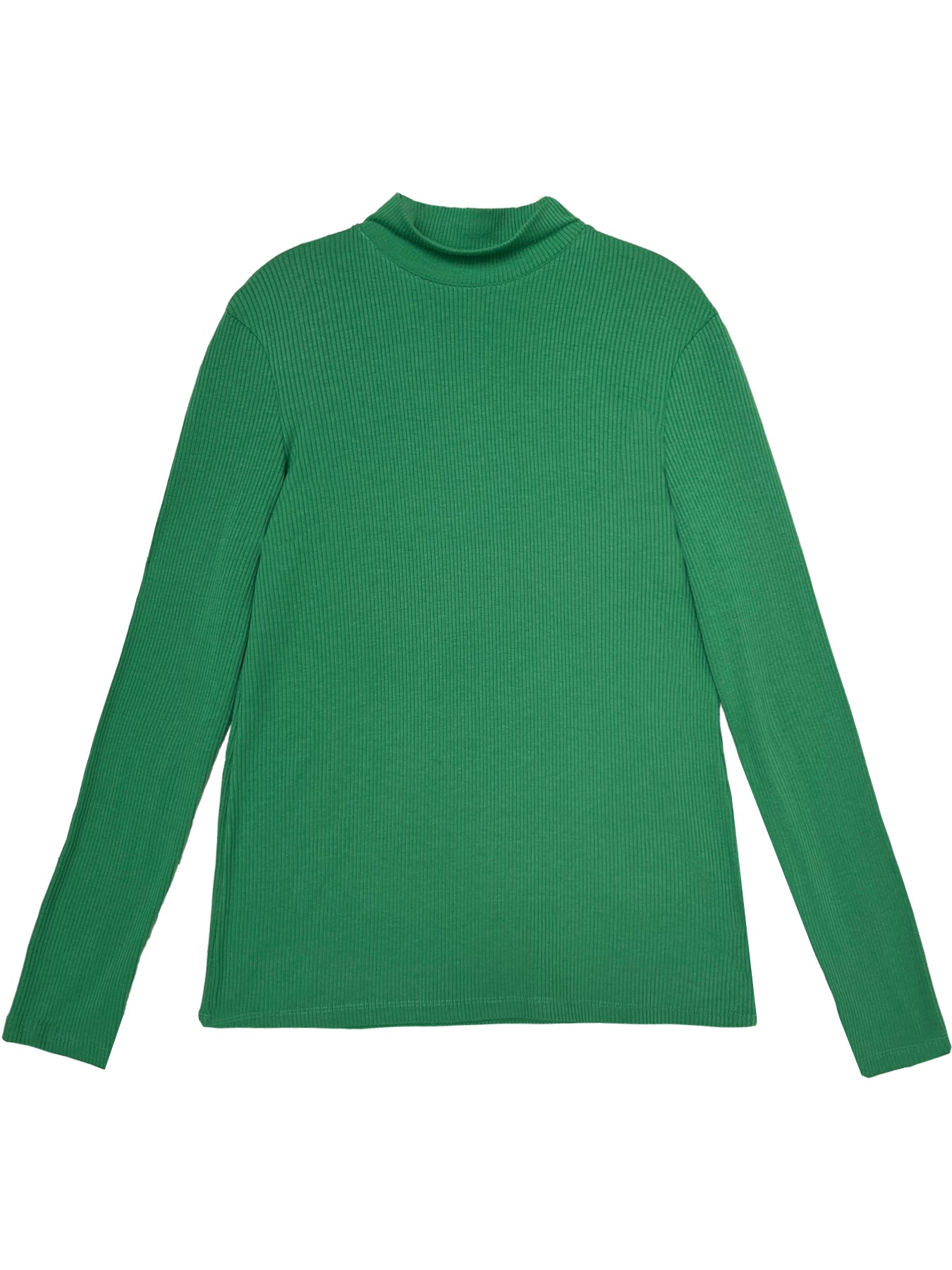 IDA tee Green Rib - Lesley Evers-22W45-1-basics-long sleeve