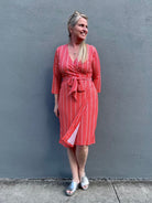 JACKIE wrap dress Orange Scoops - Lesley Evers-service_blocked-Shop-Shop/All Products