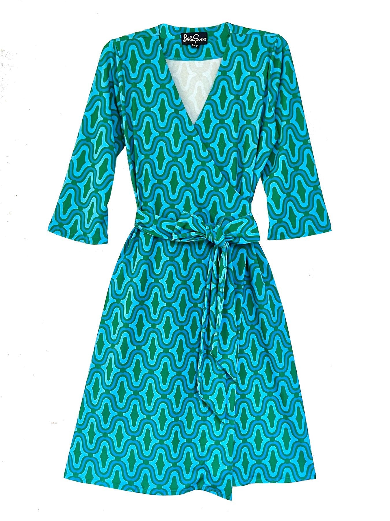 JACKIE wrap dress Waterloo Blue - Lesley Evers-service_blocked-Shop-Shop/All Products