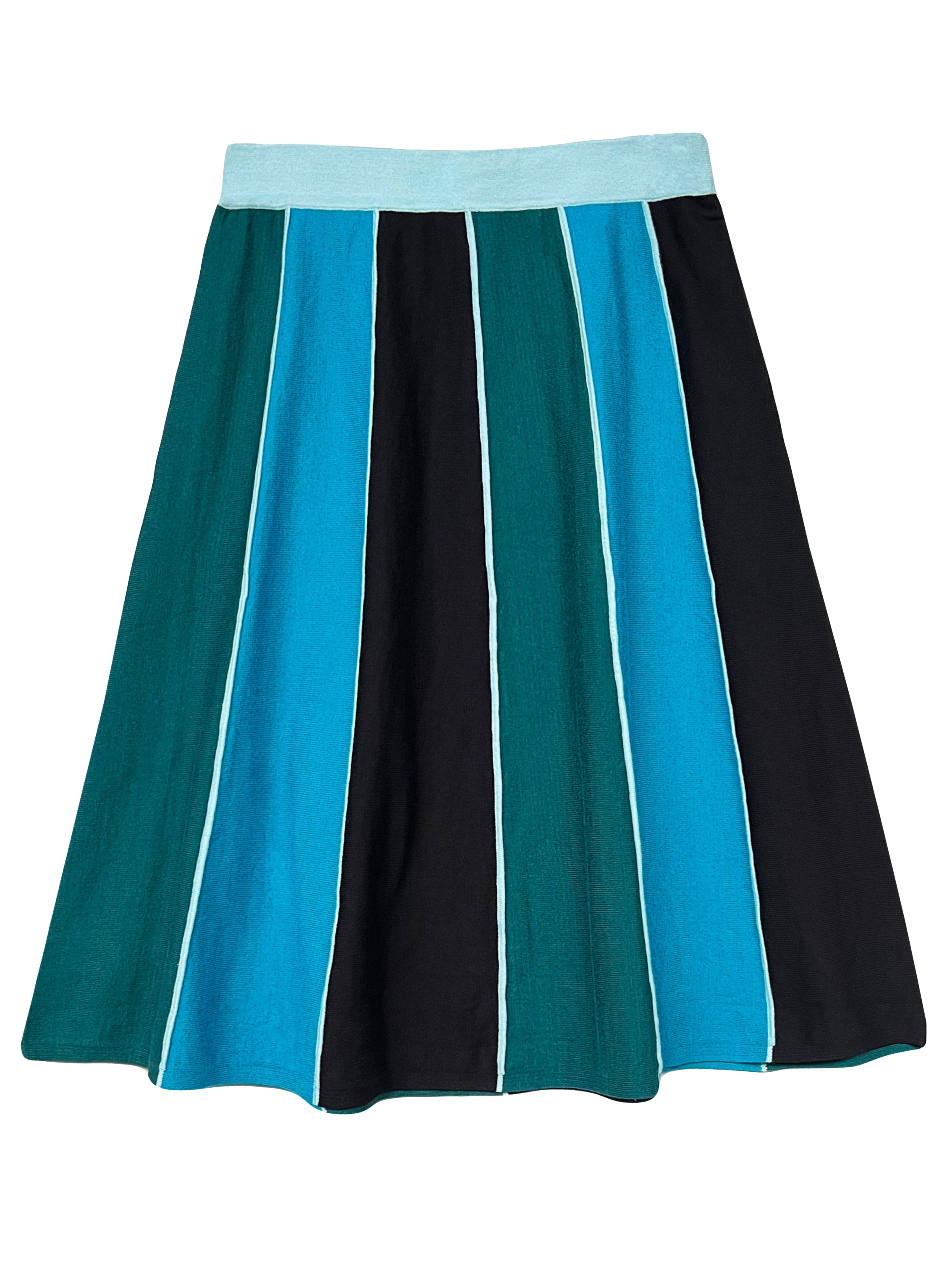 JESSIE knit skirt Teal - Lesley Evers-Shop-Shop/All Products-Shop/Separates