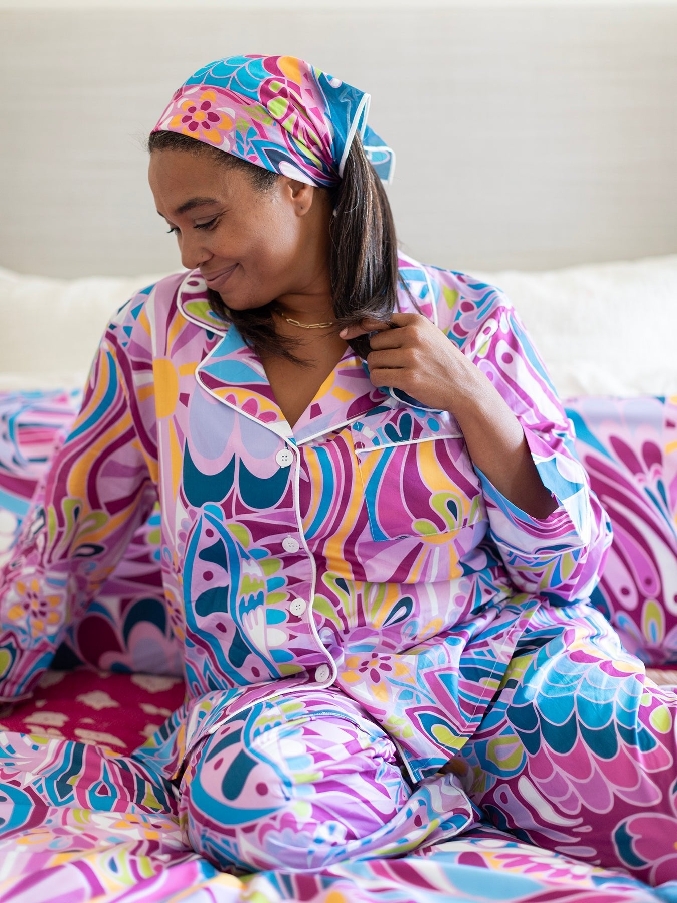 Just Love Fleece Pajama Pants for Women Sleepwear PJs. (Multi Rainbow, 1X)