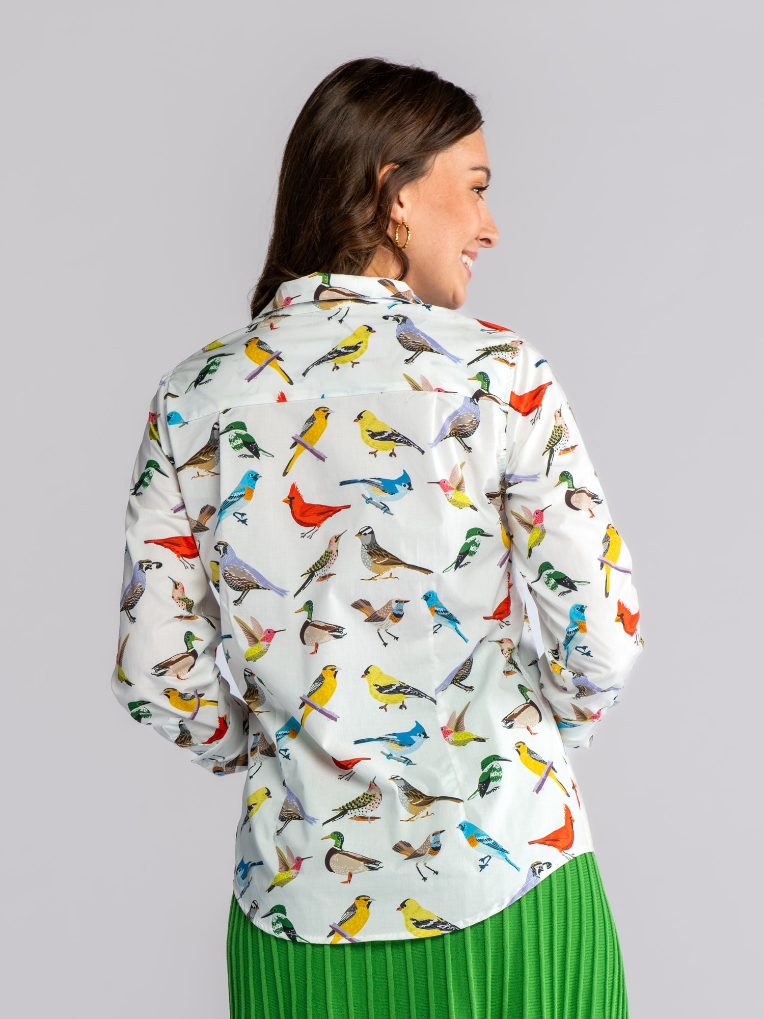 KATHRYN blouse Birds - Lesley Evers-Bird Collection-birds-kathryn