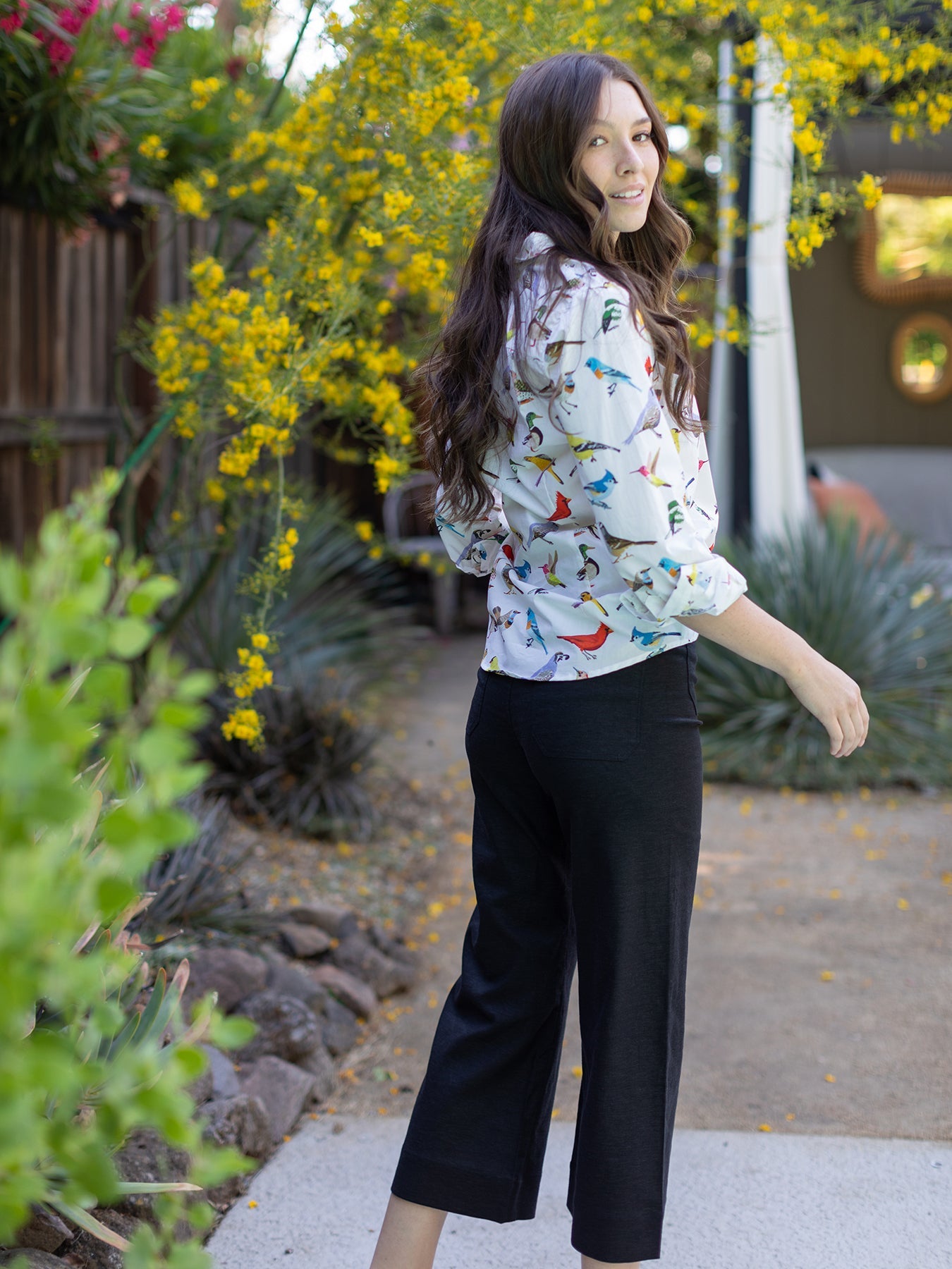 KATHRYN blouse Navy Dots | Lesley offers Evers | Shirt