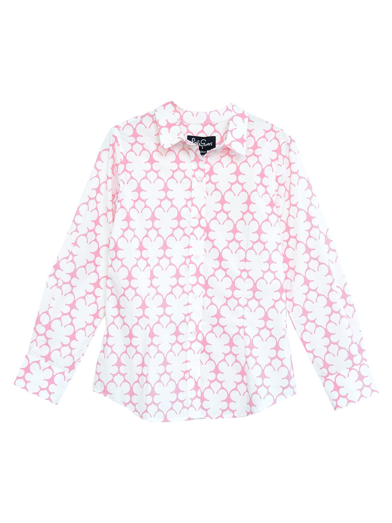 KATHRYN blouse Pink Fleurette - Lesley Evers-Fleurette-pink fleurette-Shop