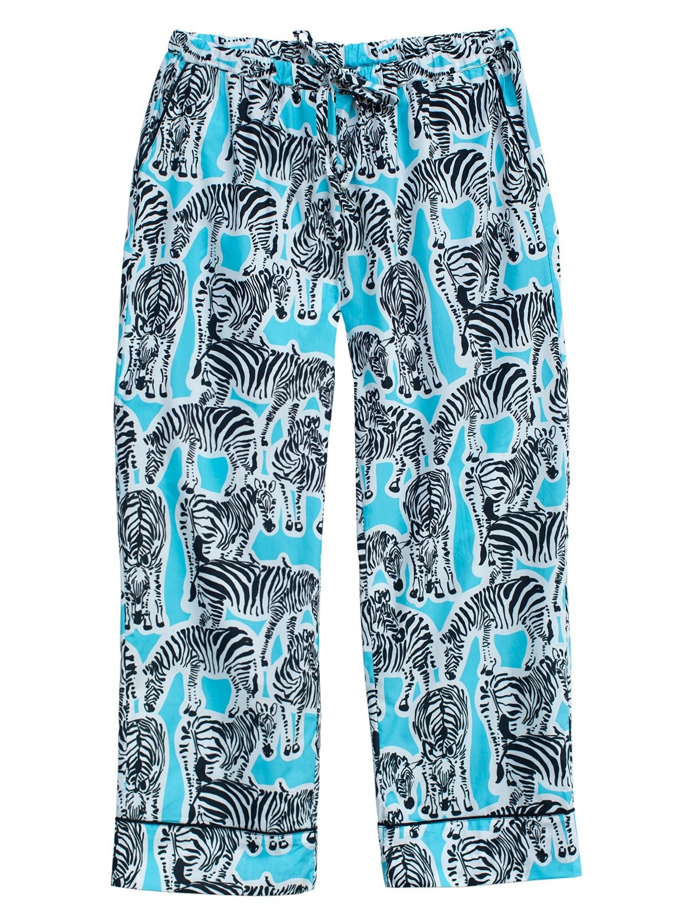 KIERA pajama pant Zebras Blue – Lesley Evers