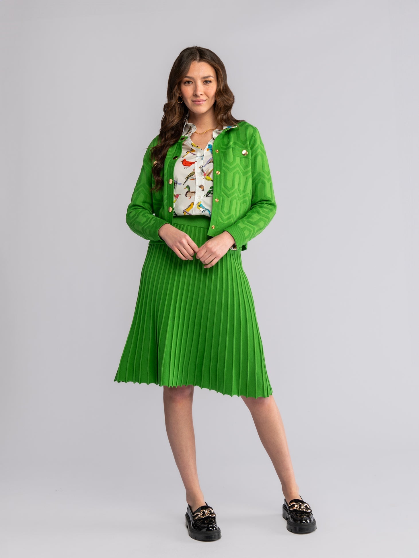 LEA cardigan Green - Lesley Evers-cardigan-Shop-Shop/All Products