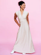 LINDY maxi dress Champagne - Lesley Evers-Best Seller-Dress-Lindy