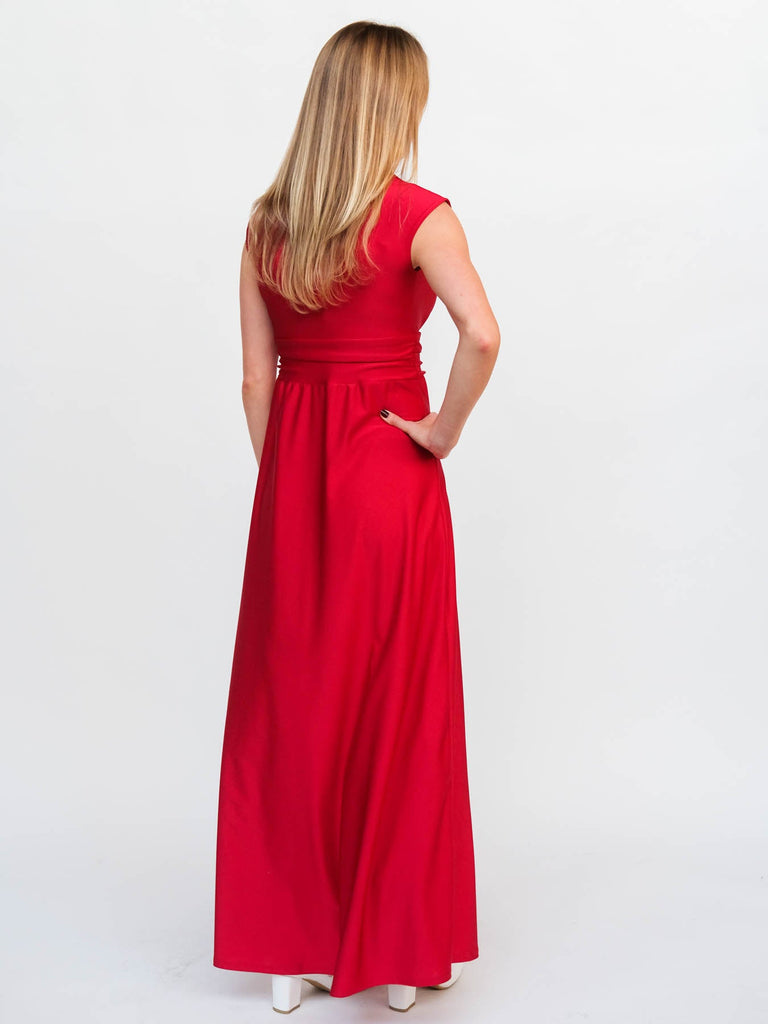 LINDY maxi dress Red - Lesley Evers-Best Seller-Dress-Shop