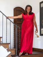 LINDY maxi dress Red - Lesley Evers-Best Seller-Dress-Lindy